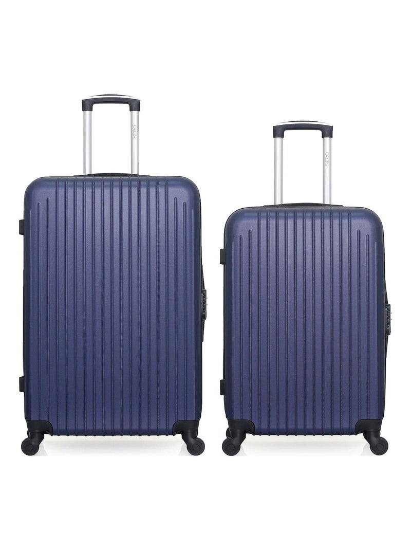 HERO - Lot de 2 - Valise grand format et valise weekend CARPATES Bleu marine - Kiabi