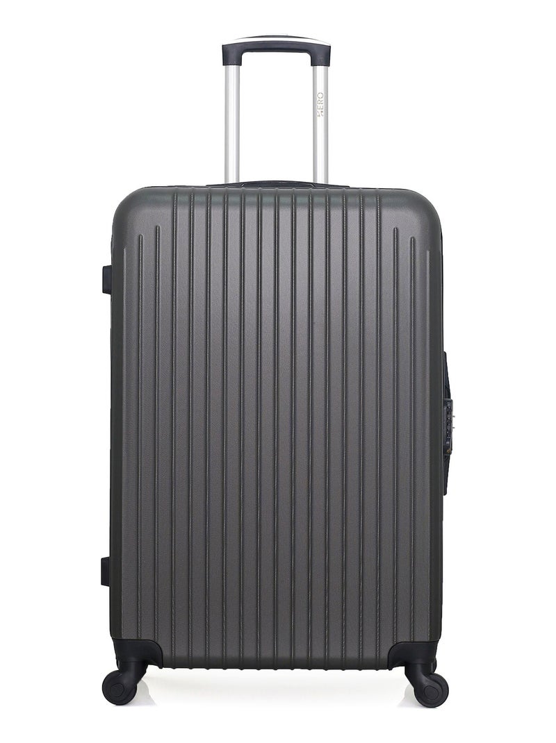 HERO - Lot de 2 - Valise grand format et valise weekend CARPATES Gris foncé - Kiabi