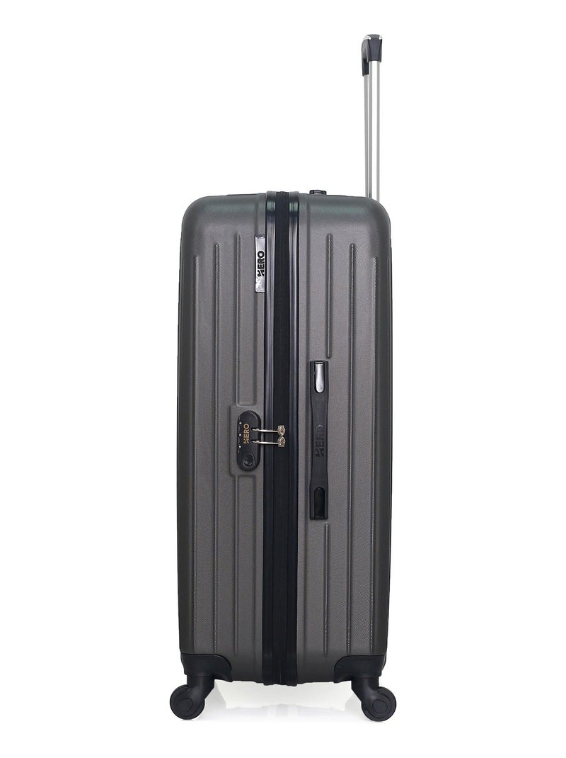 HERO - Lot de 2 - Valise grand format et valise weekend CARPATES Gris foncé - Kiabi