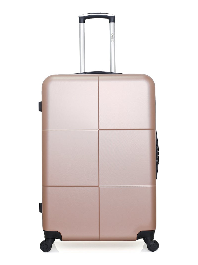 HERO - Lot de 2 - Valise grand format et valise weekend CORONADO Rose Métal - Kiabi