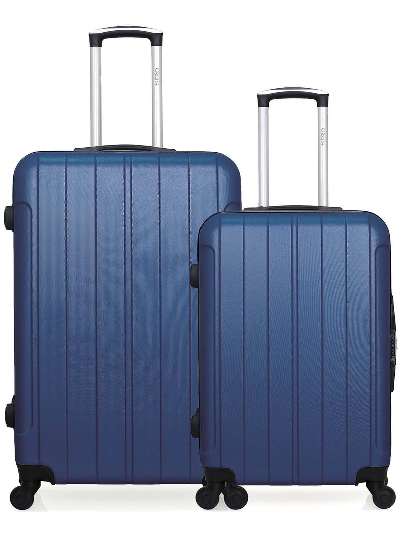 HERO - Lot de 2 - Valise grand format et valise weekend FOGO Bleu marine - Kiabi