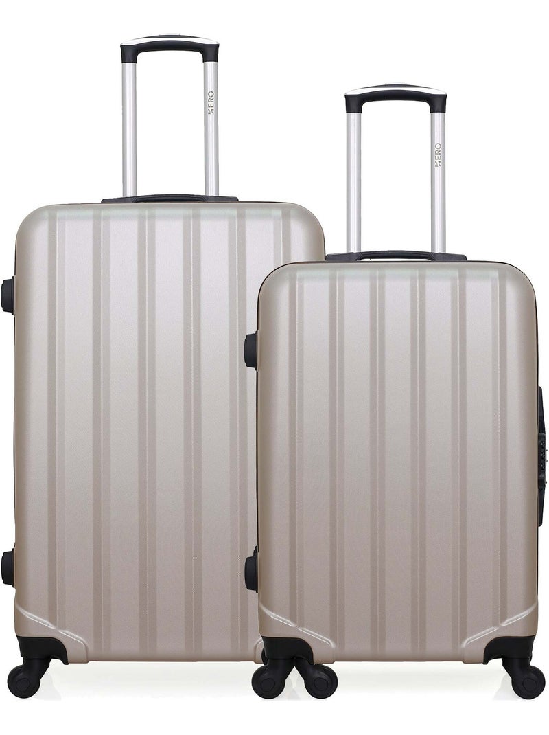 HERO - Lot de 2 - Valise grand format et valise weekend HIMALAYA Beige - Kiabi