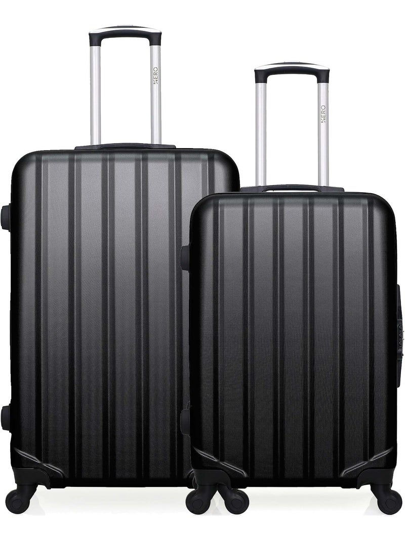 HERO - Lot de 2 - Valise grand format et valise weekend HIMALAYA Noir - Kiabi