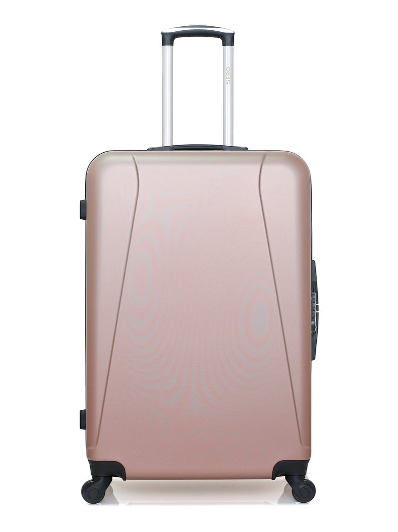 HERO - Lot de 2 - Valise grand format et valise weekend LANZAROTE Rose Métal - Kiabi