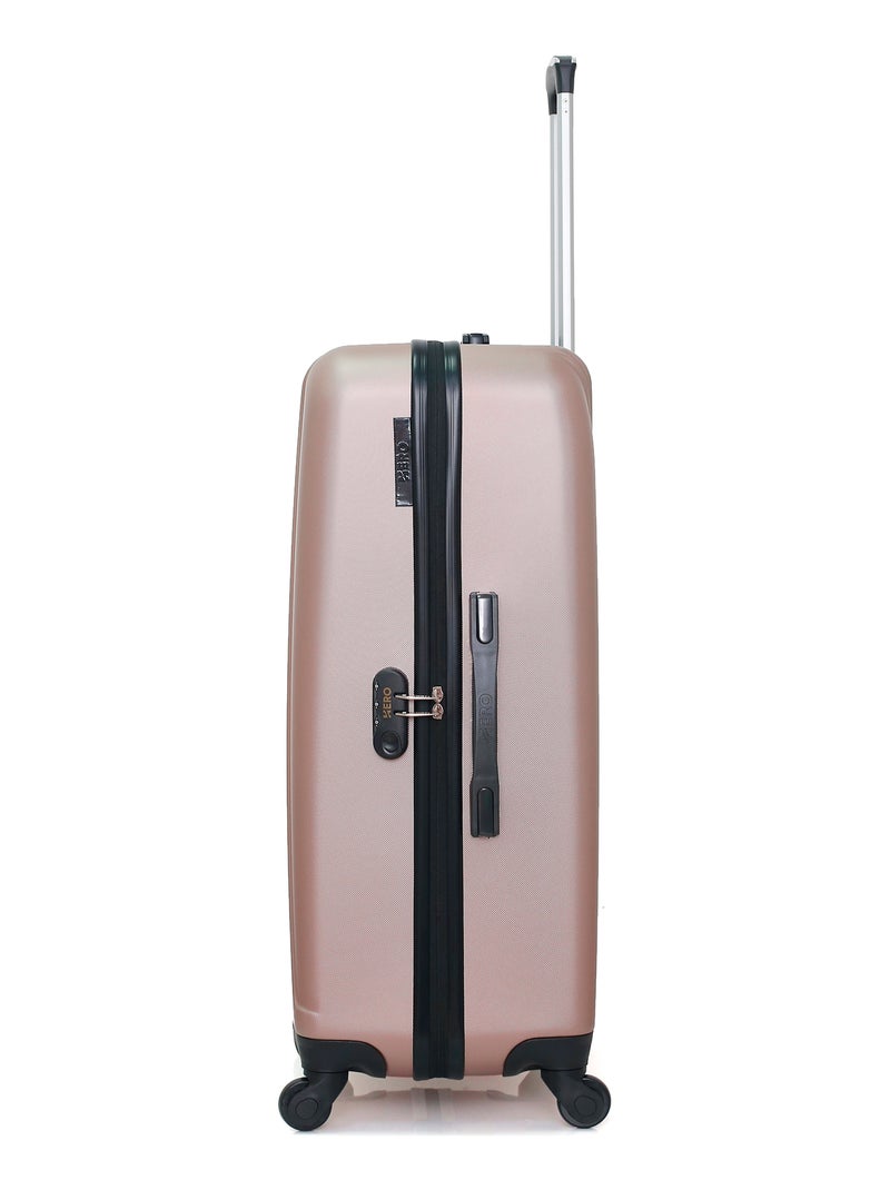 HERO - Lot de 2 - Valise grand format et valise weekend LANZAROTE Rose Métal - Kiabi