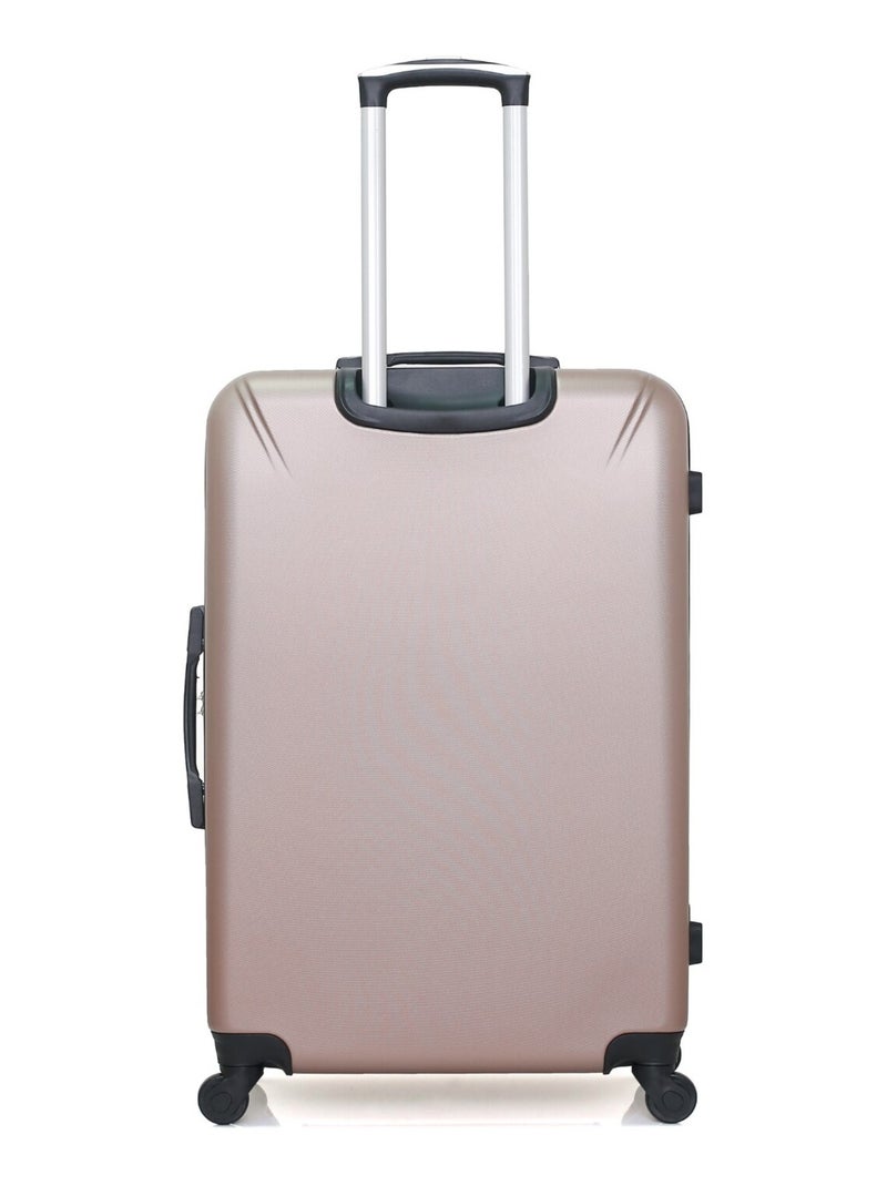 HERO - Lot de 2 - Valise grand format et valise weekend LANZAROTE Rose Métal - Kiabi