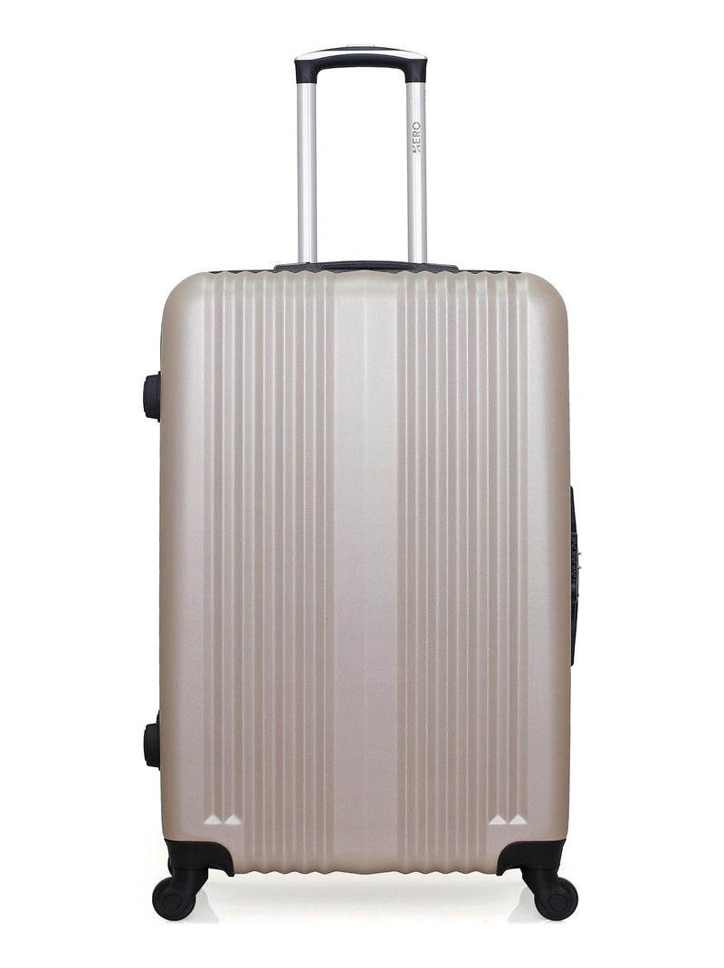 HERO - Lot de 2 - Valise grand format et valise weekend LIPARI Beige - Kiabi