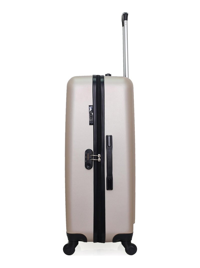 HERO - Lot de 2 - Valise grand format et valise weekend LIPARI Beige - Kiabi