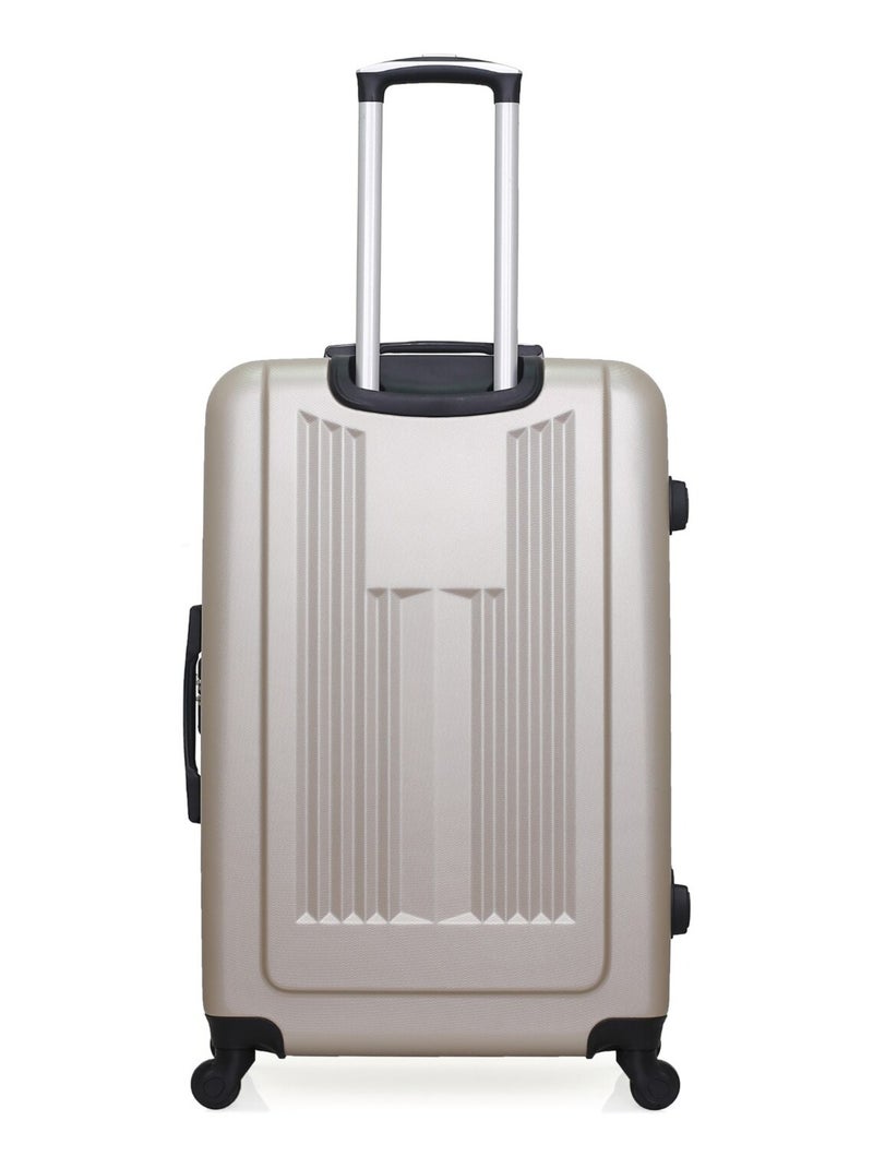 HERO - Lot de 2 - Valise grand format et valise weekend LIPARI Beige - Kiabi