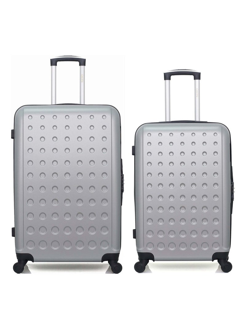 HERO - Lot de 2 - Valise grand format et valise weekend TAURUS Gris - Kiabi