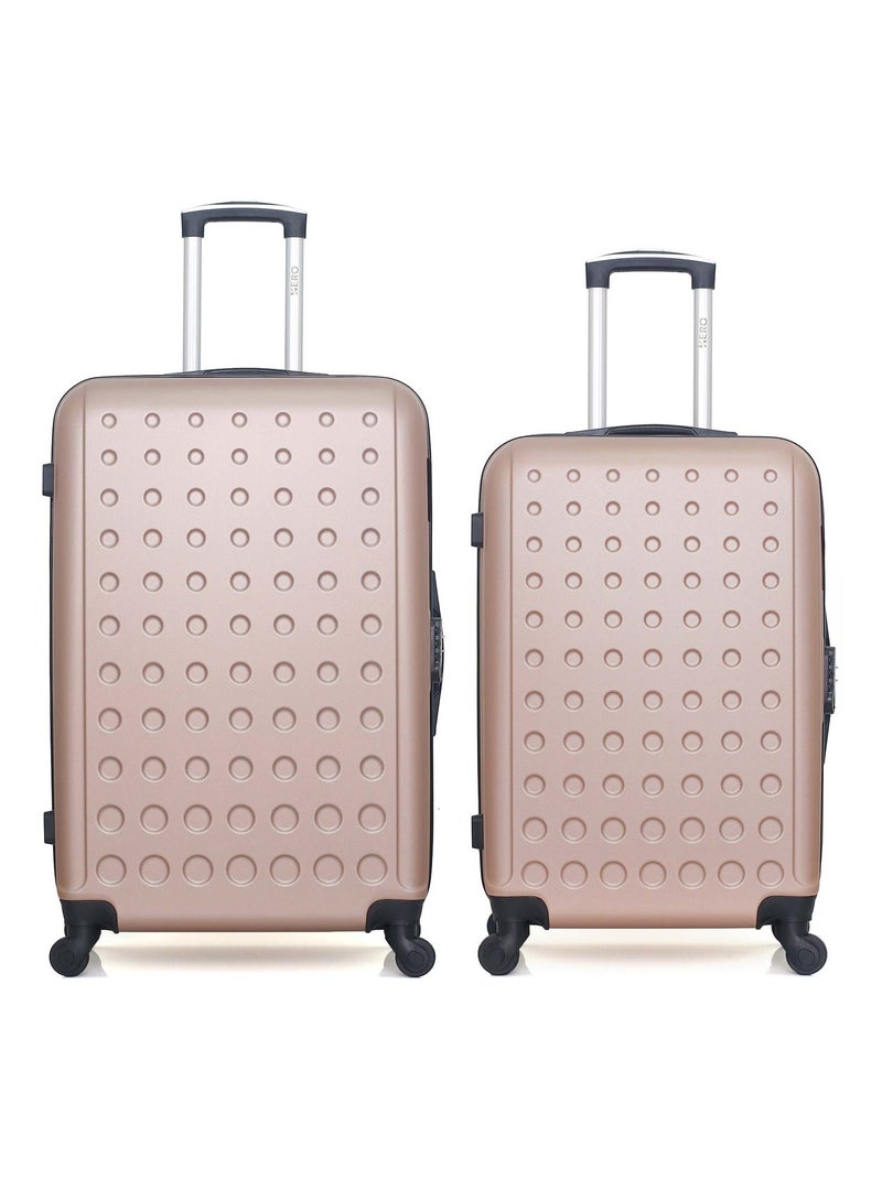 HERO - Lot de 2 - Valise grand format et valise weekend TAURUS Rose clair - Kiabi