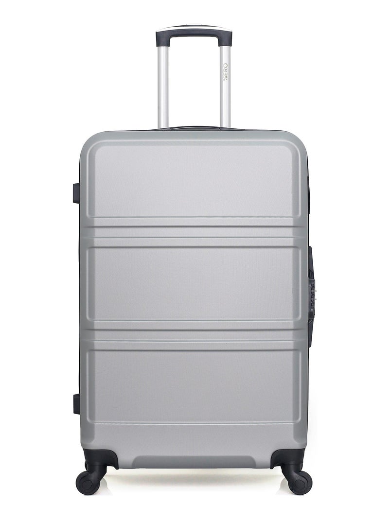 HERO - Lot de 2 - Valise grand format et valise weekend UTAH Gris - Kiabi