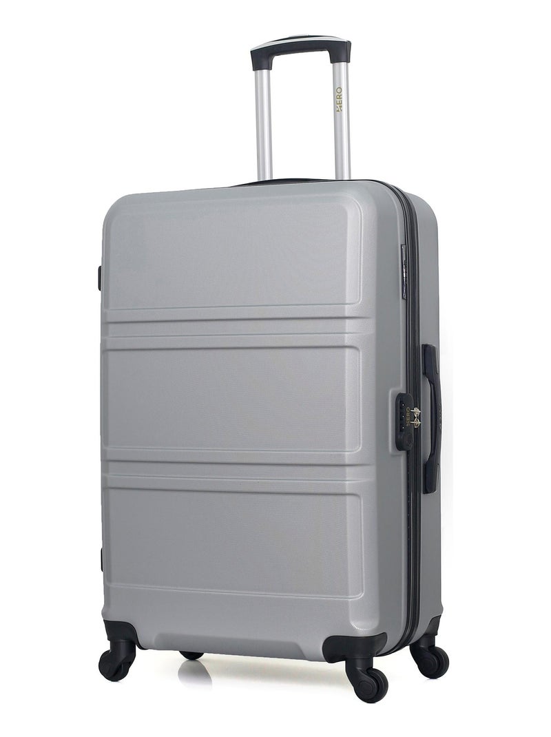 HERO - Lot de 2 - Valise grand format et valise weekend UTAH Gris - Kiabi