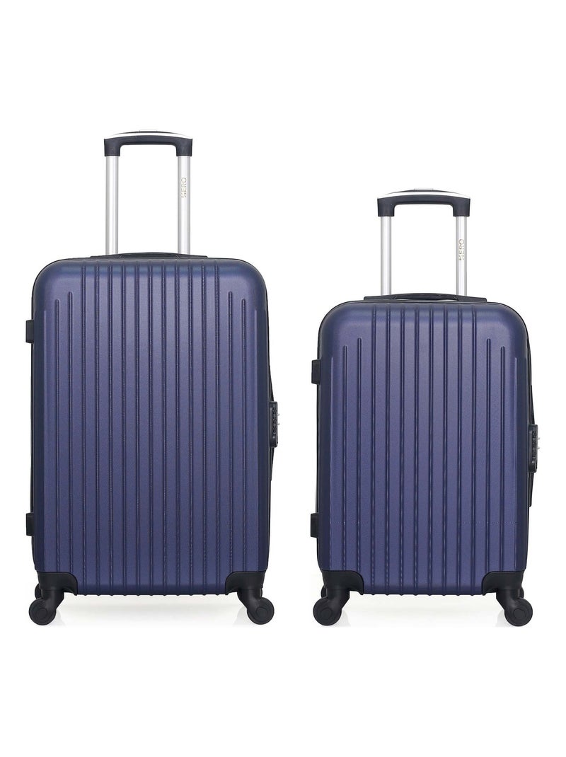 HERO - Lot de 2 - Valise weekend et valise cabine CARPATES Bleu marine - Kiabi