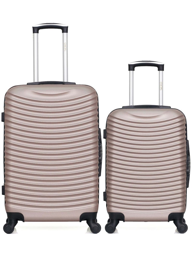 HERO - Lot de 2 - Valise weekend et valise cabine ETNA Rose clair - Kiabi