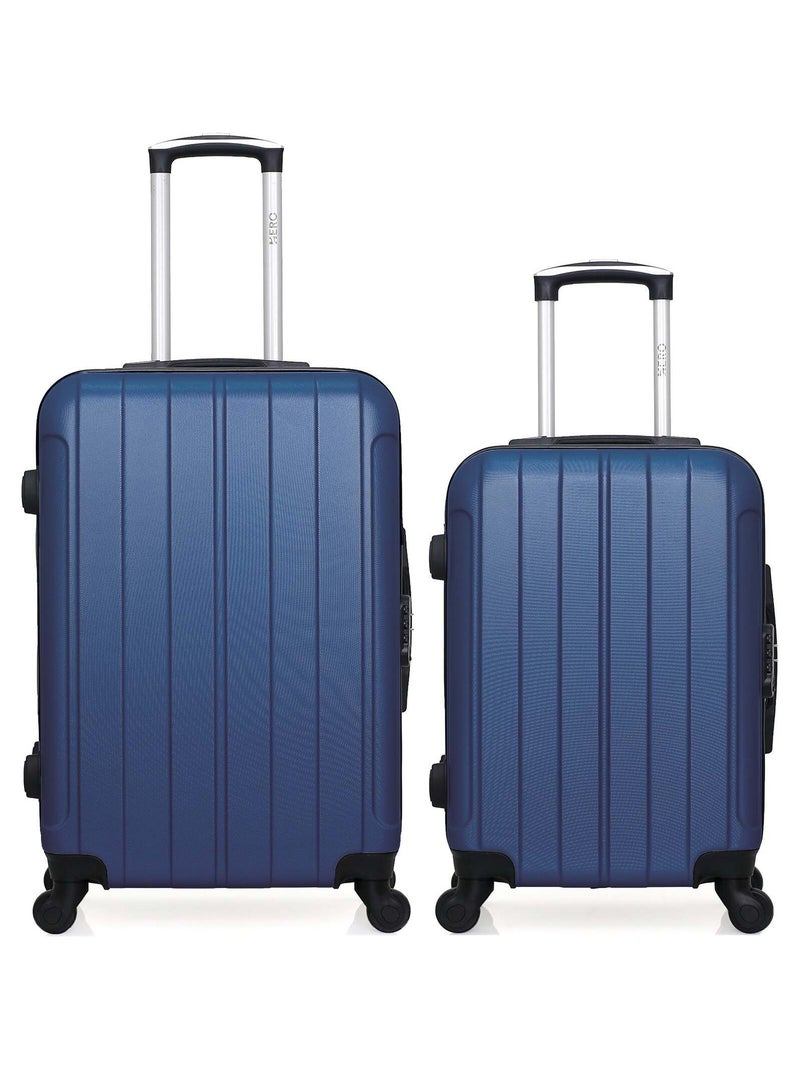 HERO - Lot de 2 - Valise weekend et valise cabine FOGO Bleu marine - Kiabi