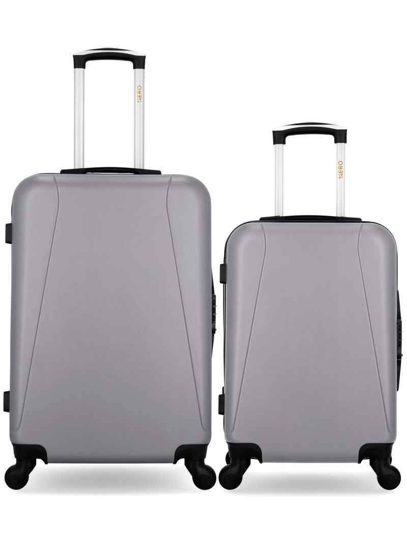 HERO - Lot de 2 - Valise weekend et valise cabine LANZAROTE Gris - Kiabi