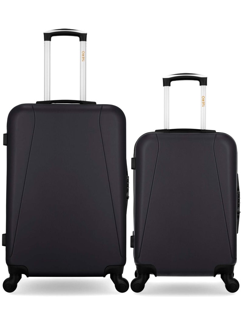 HERO - Lot de 2 - Valise weekend et valise cabine LANZAROTE Noir - Kiabi