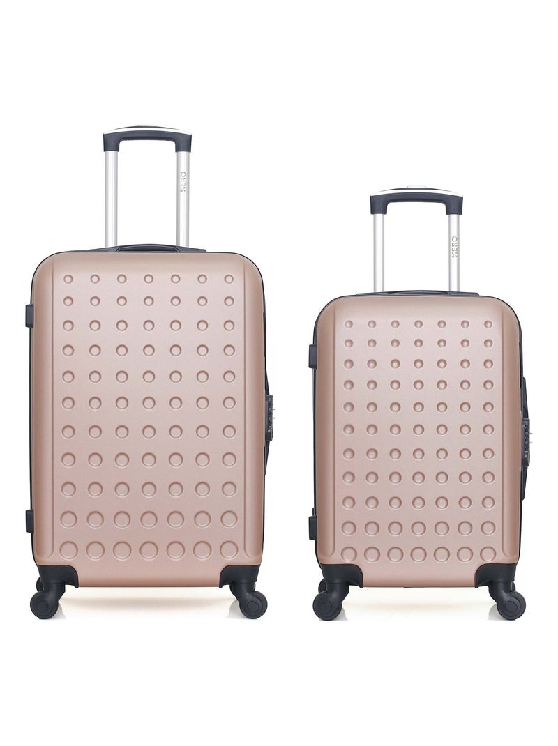 HERO - Lot de 2 - Valise weekend et valise cabine TAURUS Rose clair - Kiabi