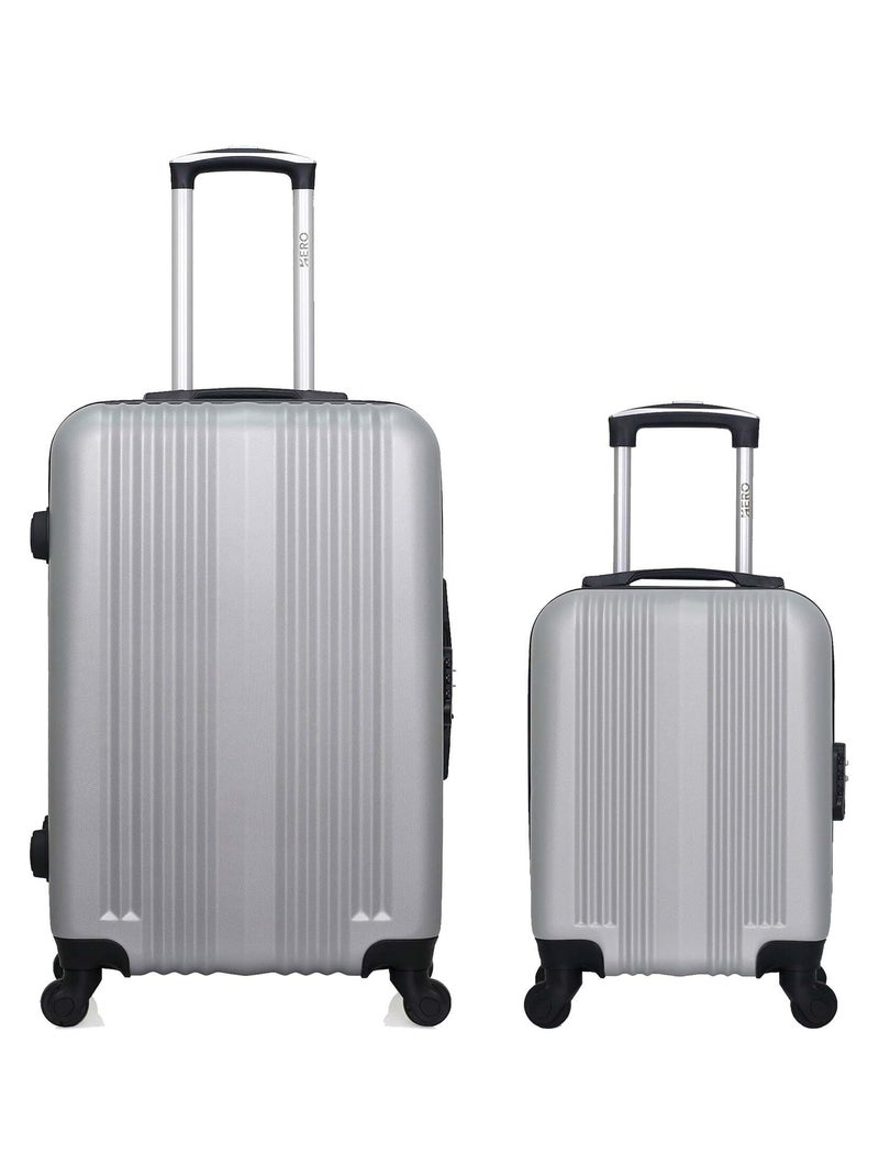 HERO - Lot de 2 - Valise weekend et valise cabine XXS LIPARI Gris - Kiabi