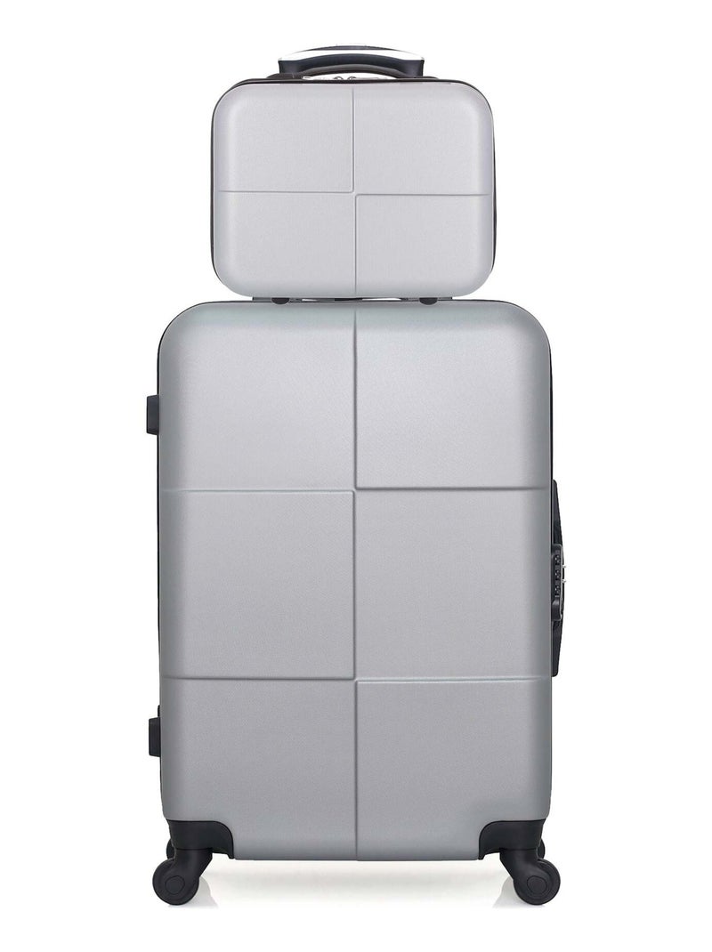 HERO - Lot de 2 - Valise weekend et vanity CORONADO Gris - Kiabi