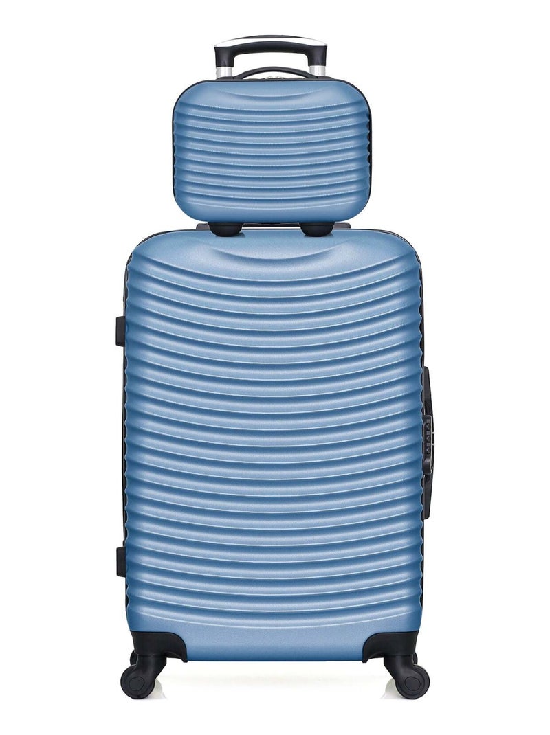 HERO - Lot de 2 - Valise weekend et vanity ETNA Bleu clair - Kiabi