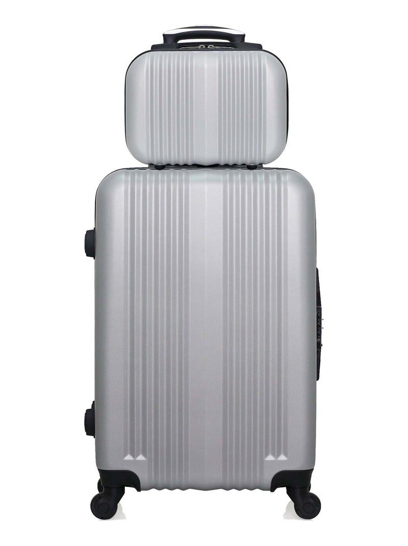 HERO - Lot de 2 - Valise weekend et vanity LIPARI Gris - Kiabi