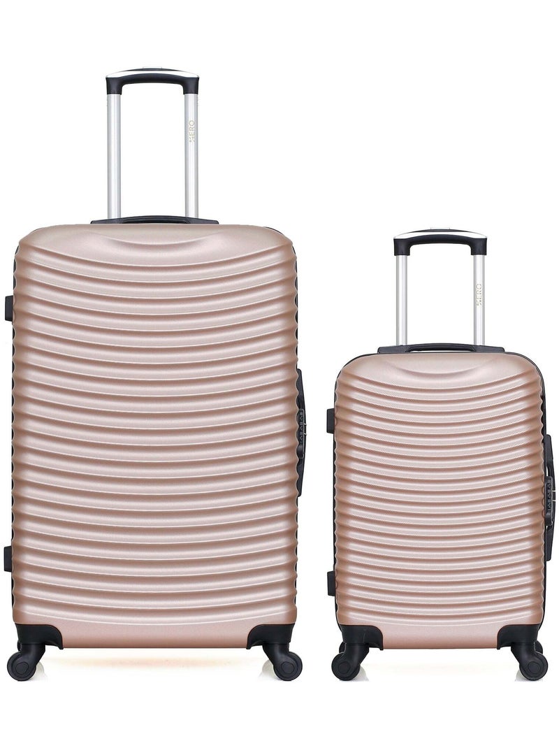 HERO - Lot de 2 - Valises grand format et cabine ETNA Rose clair - Kiabi
