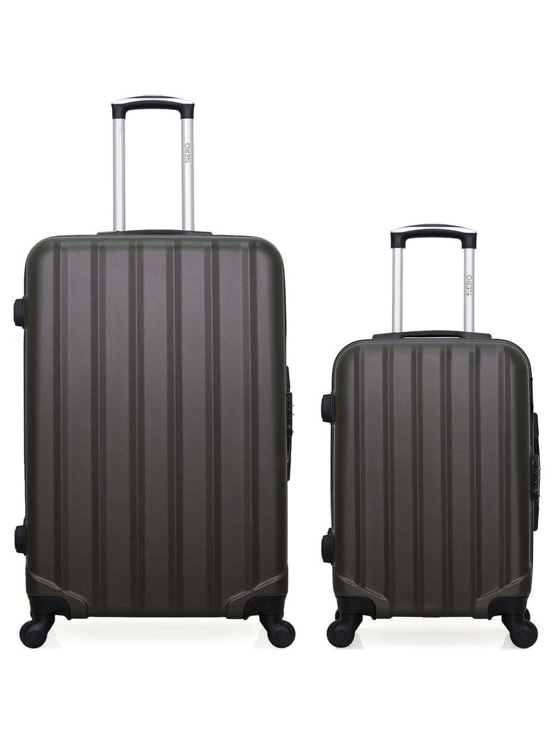 HERO - LOT DE 2 - Valises grand format et cabine HIMALAYA Gris foncé - Kiabi