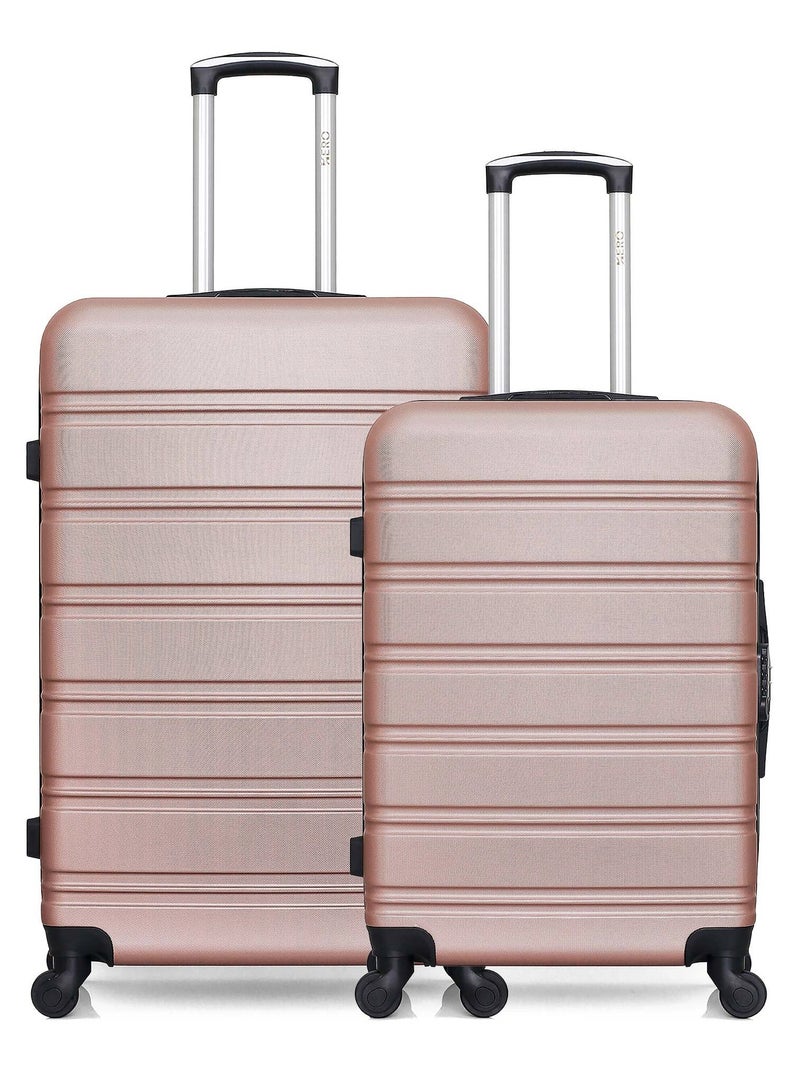 HERO - LOT DE 2 VALISES GRAND FORMAT ET WEEKEND RENOSO Rose clair - Kiabi