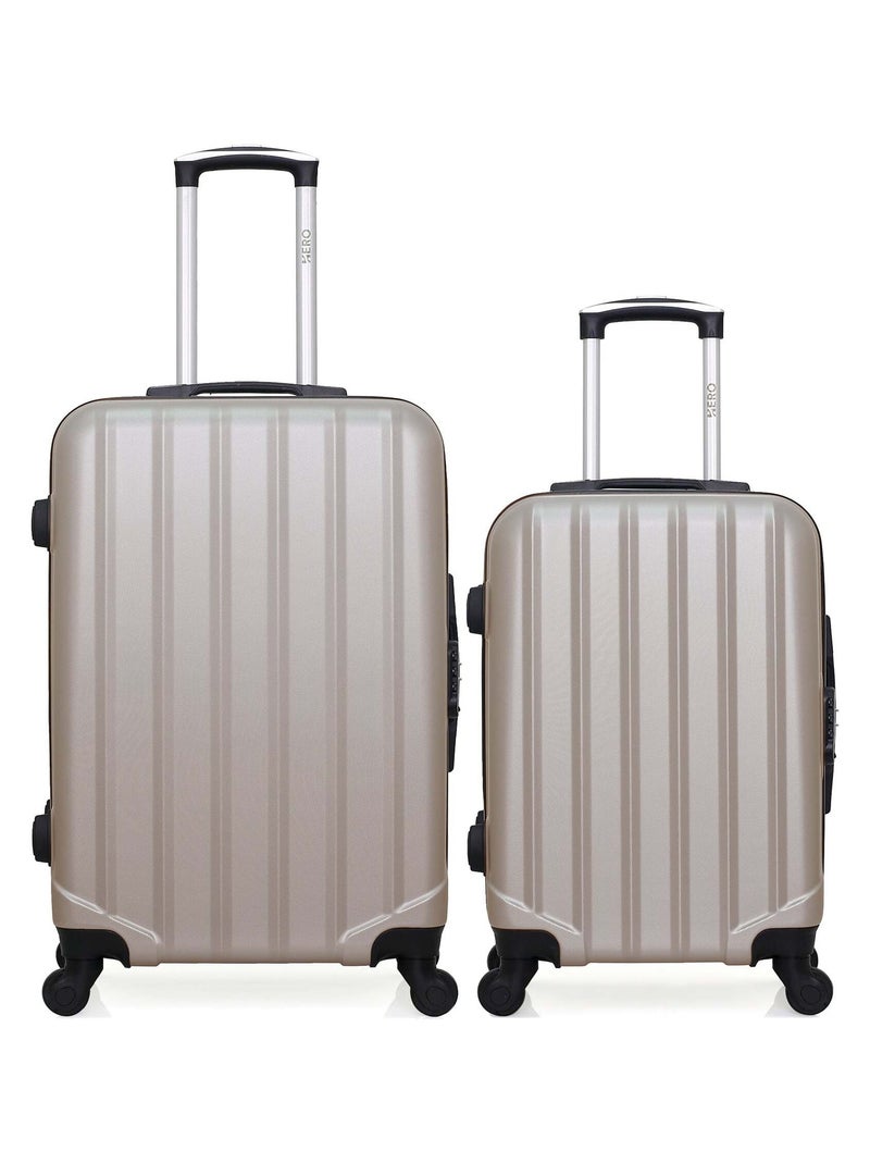 HERO - Lot de 2 valises weekend et cabine ABS HIMALAYA Beige - Kiabi