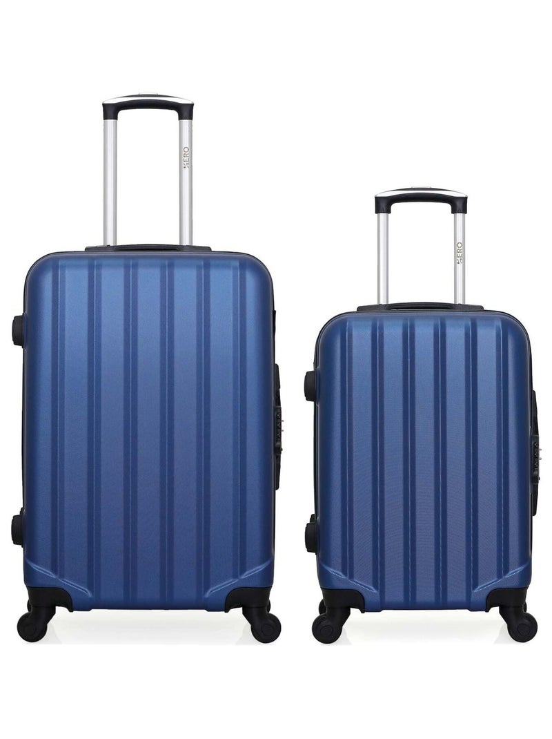 HERO - Lot de 2 valises weekend et cabine ABS HIMALAYA Bleu marine - Kiabi