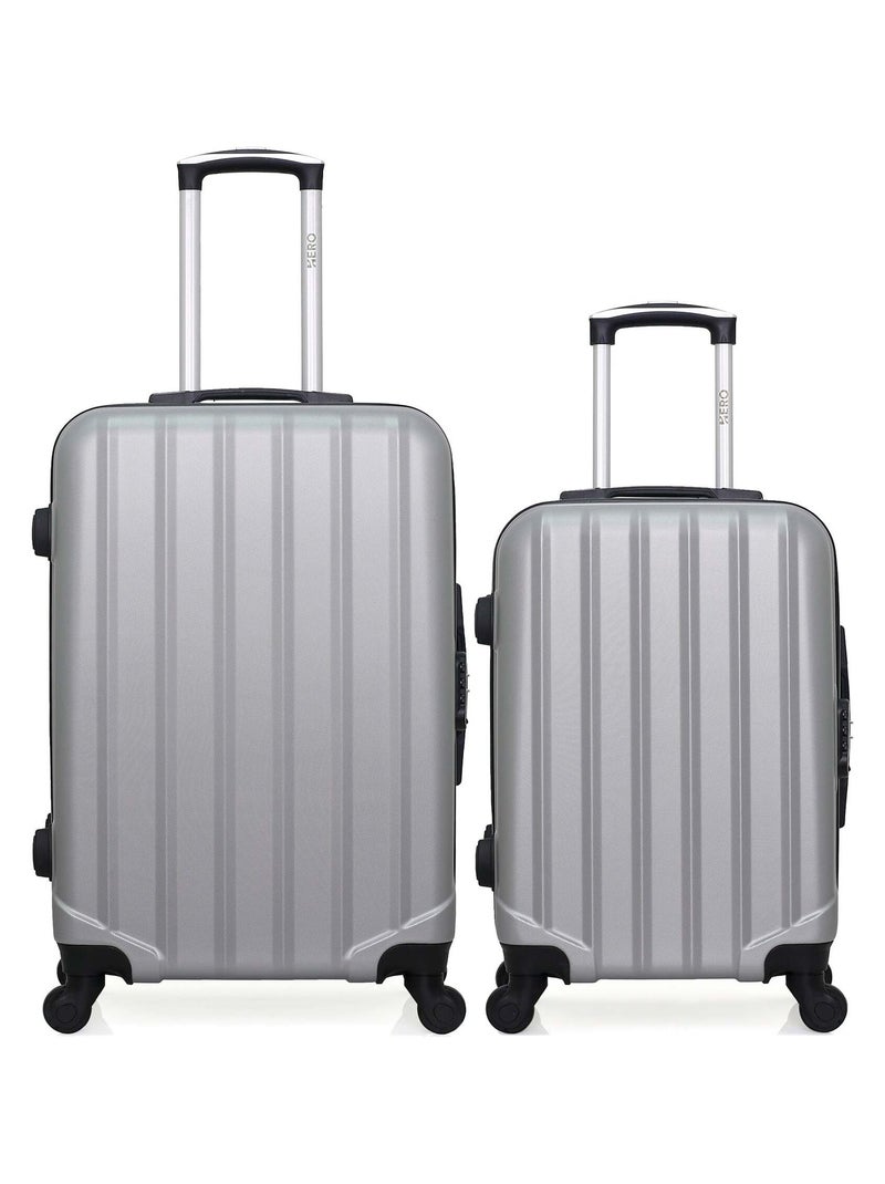 HERO - Lot de 2 valises weekend et cabine ABS HIMALAYA Gris - Kiabi