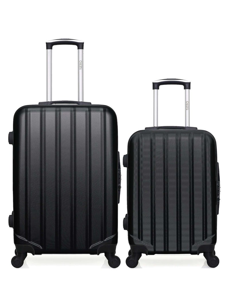 HERO - Lot de 2 valises weekend et cabine ABS HIMALAYA Noir - Kiabi