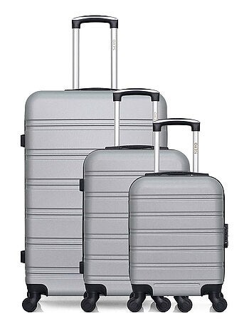 HERO - Lot de 3 - Valise grand format, valise cabine et valise cabine XXS RENOSO