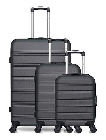 HERO - Lot de 3 - Valise grand format, valise cabine et valise cabine XXS RENOSO