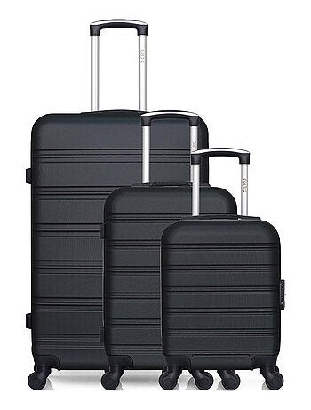 HERO - Lot de 3 - Valise grand format, valise cabine et valise cabine XXS RENOSO
