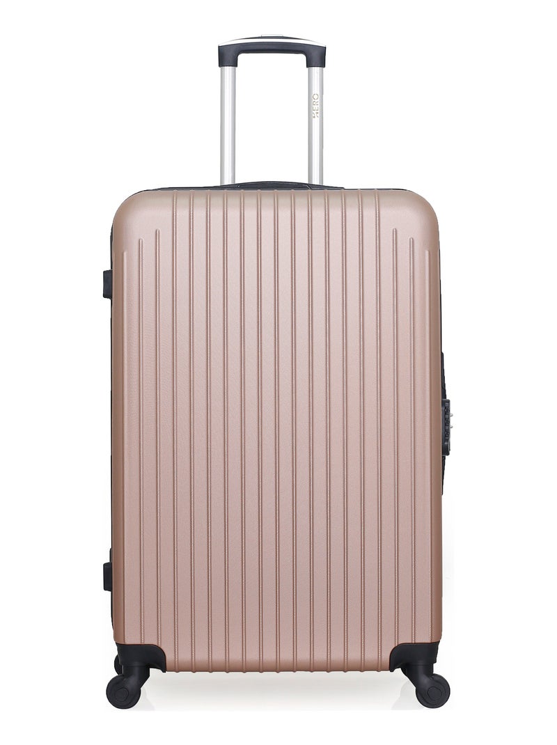 HERO - Lot de 3 - Valise Grand format, valise weekend et valise cabine XXS CARPATES Rose Métal - Kiabi