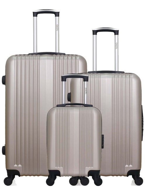 HERO - Lot de 3 - Valise Grand format, valise weekend et valise cabine XXS LIPARI - Kiabi