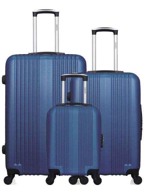 HERO - Lot de 3 - Valise Grand format, valise weekend et valise cabine XXS LIPARI - Kiabi