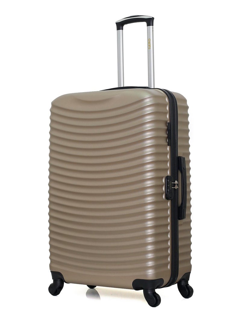 HERO - Lot de 3 - Valise grand format, valise weekend et vanity ETNA Beige - Kiabi