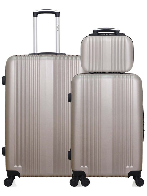 HERO - Lot de 3 - Valise grand format, valise weekend et vanity LIPARI - Kiabi