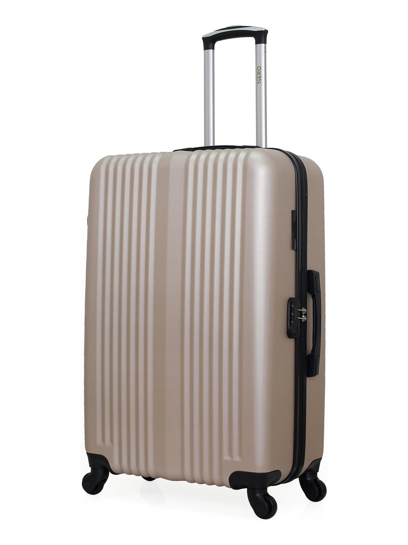 HERO - Lot de 3 - Valise grand format, valise weekend et vanity LIPARI Beige - Kiabi