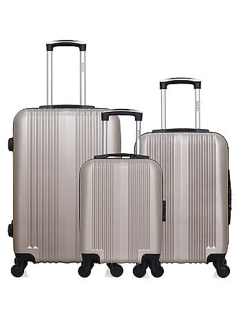 HERO - Lot de 3 - Valise Weekend, valise cabine et valise cabine XXS LIPARI