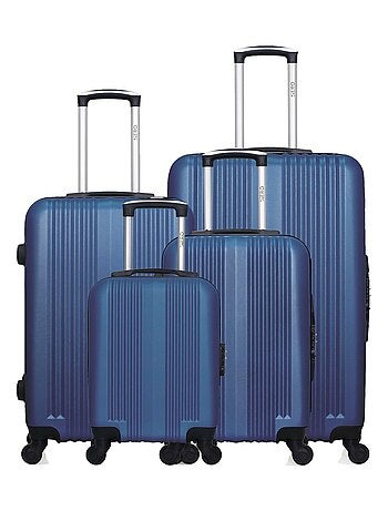 HERO - Lot de 4 - Valise grand format, valise weekend, valise cabine, valise cabine XXS LIPARI