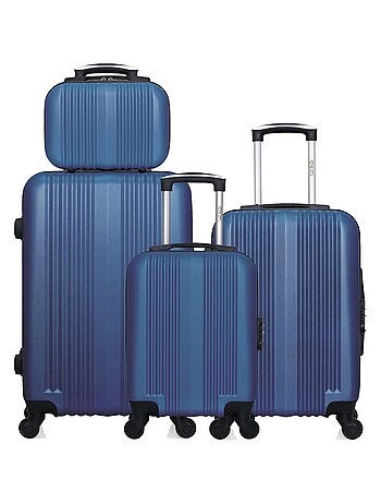 HERO - Lot de 4 - Valise Weekend, valise cabine, valise cabine XXS et vanity LIPARI