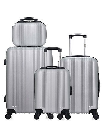 HERO - Lot de 4 - Valise Weekend, valise cabine, valise cabine XXS et vanity LIPARI