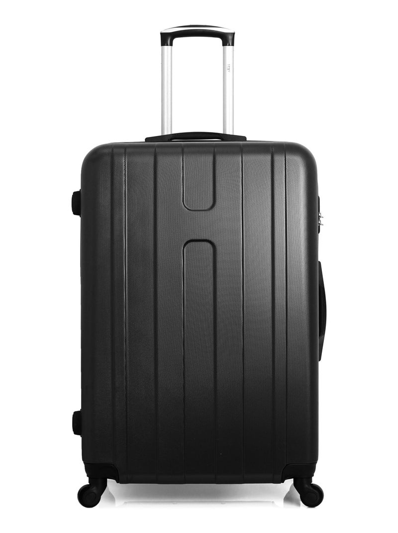 HERO - Set de 3 Valises ATLANTA 75 cm 4 Roues Noir - Kiabi