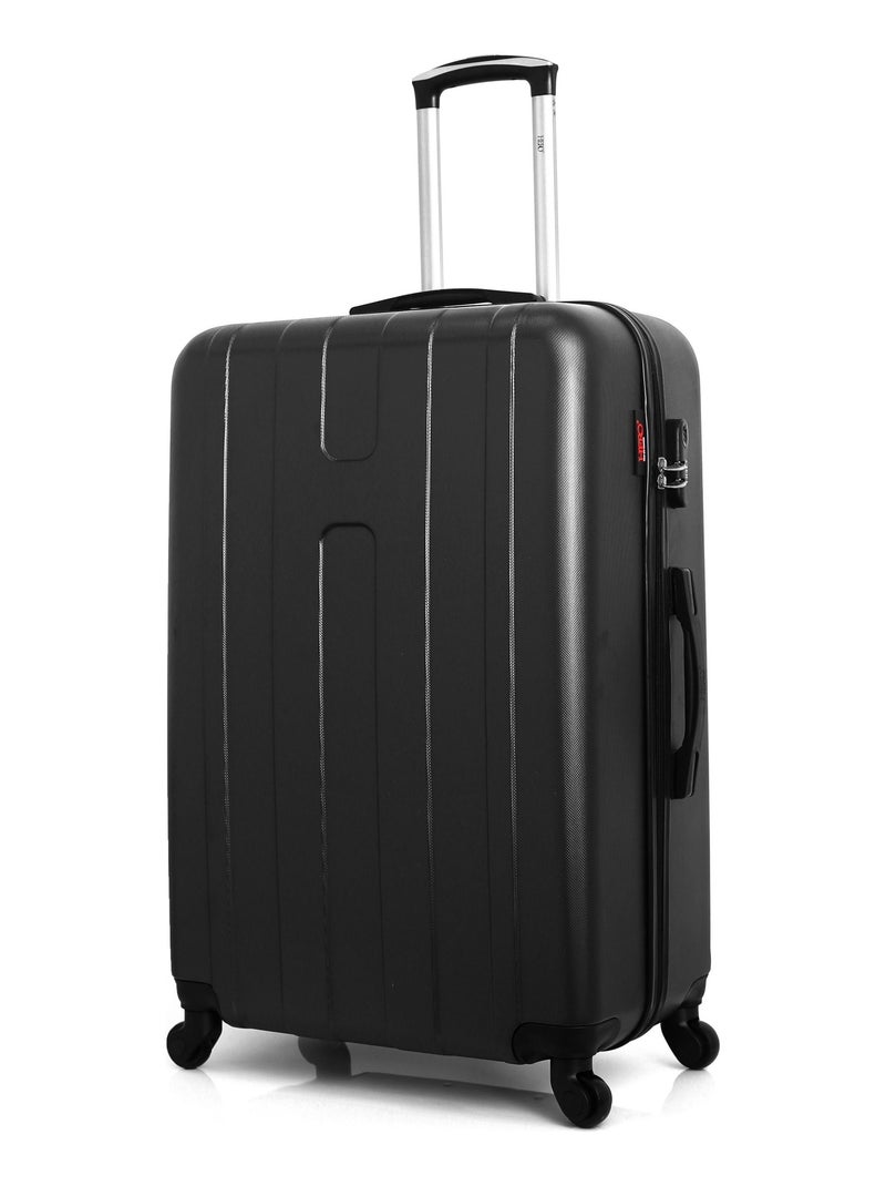 HERO - Set de 3 Valises ATLANTA 75 cm 4 Roues Noir - Kiabi