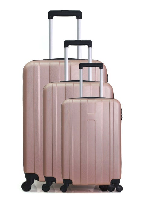 HERO - Set de 3 Valises ATLANTA 75 cm 4 Roues - Kiabi